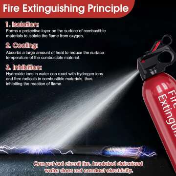 HOUANDG Portable Fire Extinguishers - 4 Pack for Home