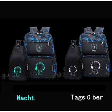 Asge Luminous School Backpack - Stylish & Practical