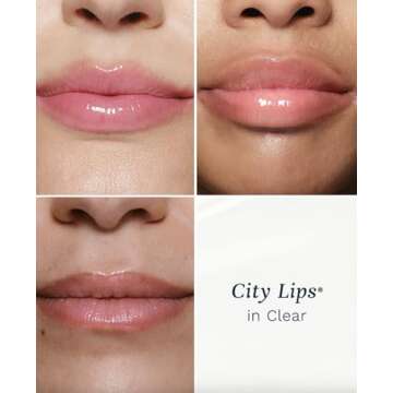 City Beauty City Lips Clear - Plumping Lip Gloss - Hydrate & Volumize - High Shine Lip Plumper - Hyaluronic Acid & Peptides Visibly Smooth Lip Wrinkles - Cruelty-Free