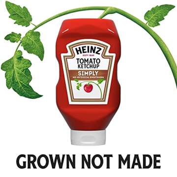 Heinz Simply Tomato Ketchup with No Artificial Sweeteners (31 oz Bottle)