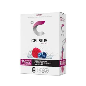 CELSIUS Berry Powder Sticks - Zero Sugar (14 Packs)