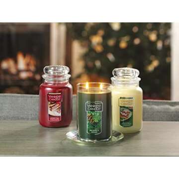 Yankee Candle Balsam & Cedar Scented, Classic Large 22oz Dual-Wick Tumbler Candle, Over 75 Hours Burn Time, Ideal for Holiday Season & Gifting