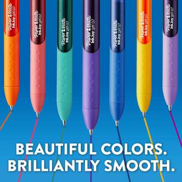 Paper Mate Colorful Gel Pens - InkJoy Gel Pens, Assorted Medium Point (0.7). Perfect for Vibrant, Colored Writing and Sketching with Paper Mate InkJoy Gel Pens, 14 Count