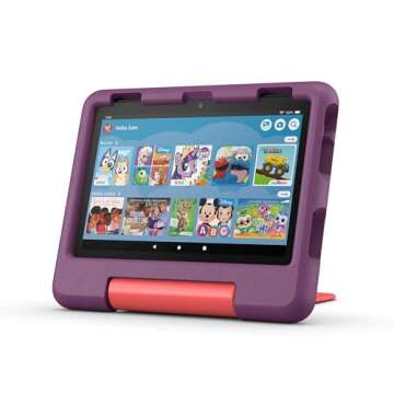 New 2024 Amazon Fire HD 8 Kids Tablet - Ages 3-7, Ad-Free, Parental Controls