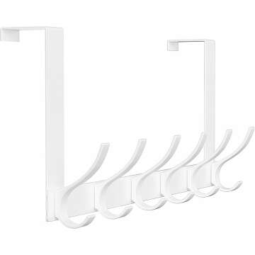 Sturdy Over The Door Hooks - 12 Heavy Duty Hangers