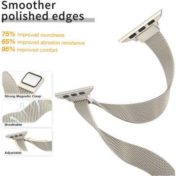 Stylish Slim Milanese Loop Apple Watch Band for Women