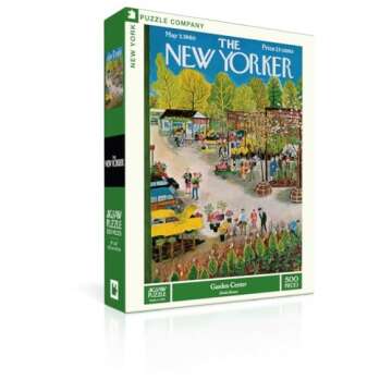 New York Puzzle Company - New Yorker Garden Center - 500 Piece Jigsaw Puzzle for Adults by Ilonka Karasz