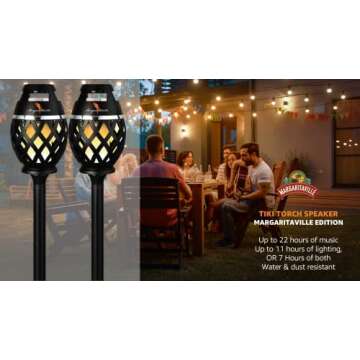 Margaritaville Waterproof Bluetooth Tiki Torch Speaker - 2 Pack