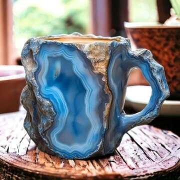 Colorful Mineral Crystal Coffee Mugs for Home & Office