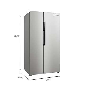 Hamilton Beach HBF1558 15.6 Counter Depth Full Size Refrigerator - Stainless Steel