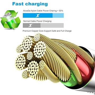 6-Pack MFi Certified Fast Charging Lightning Cables