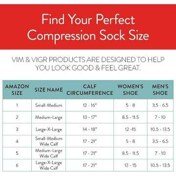 VIM & VIGR Compression Socks for Ultimate Comfort