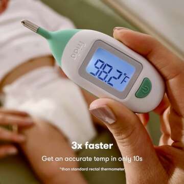 Frida Baby Rectal Thermometer for Baby Digital Fever Thermometer for Babies, Newborns & Infants, FSA/ HSA Eligible