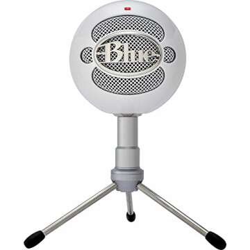 Logitech for Creators Blue Snowball iCE USB Microphone - White (Renewed)