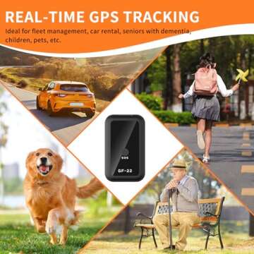 Mini GPS Tracker for Vehicles,Portable Real Time Magnetic GPS Tracking Device for Car, Full Global Coverage Location Tracker for Kids,Trucks/Person,No Subscription Required/No Monthly Fee