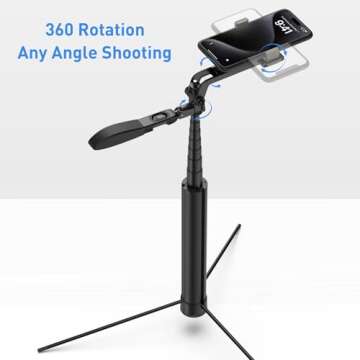 Durable 72-Inch Tripod & Selfie Stick for Cameras