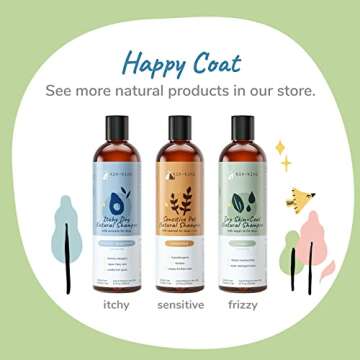 kin+kind Natural Pet Shampoo + Conditioner for Itchy Dogs and Cats - Dog Shampoo for Itchy Skin - Cat & Dog Shampoo and Conditioner with Activated Charcoal & Moisturizing Shea Butter - Made in USA