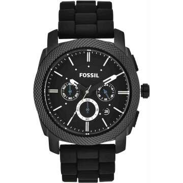 Stylish Fossil Machine Men's Watch: Chronograph or Analog, Band Options