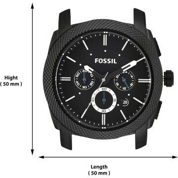 Fossil Machine Men's Watch: Stylish Chronograph & Band