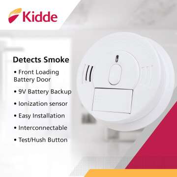 Kidde Smoke Detector with Battery Backup for Safety