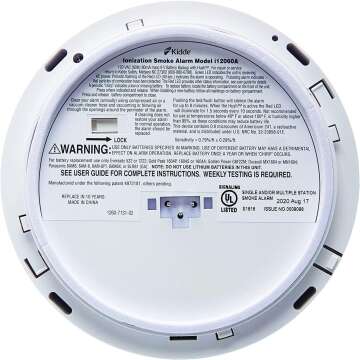 Kidde Smoke Detector with Battery Backup for Safety