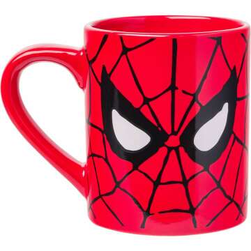 Silver Buffalo Marvel Comics Spider-Man Eyes Ceramic Mug, 14-Ounces