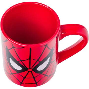 Silver Buffalo Marvel Comics Spider-Man Eyes Ceramic Mug, 14-Ounces