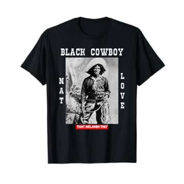 Black Cowboy Nat Love African American Cowboys Black History T-Shirt