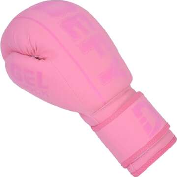 DEFY Boxing Gloves for Men & Women Training MMA Muay Thai Premium Quality Gloves for Punching Heavy Bags Sparring Kickboxing Fighting Gloves (Pink, 16oz)