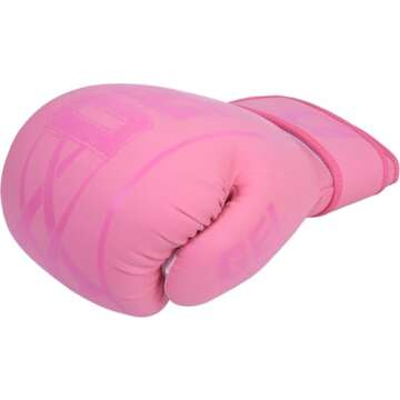 DEFY Boxing Gloves for Men & Women Training MMA Muay Thai Premium Quality Gloves for Punching Heavy Bags Sparring Kickboxing Fighting Gloves (Pink, 16oz)