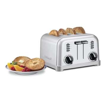 Cuisinart 4 Slice Toaster Oven, Brushed Stainless, CPT-180P1