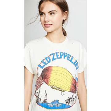 MADEWORN ROCK Women's Led Zeppelin Tee