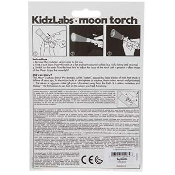 4M KidzLabs Moon Torch Projector Astronomy Science STEM Toys Educational Gift for Kids & Teens, Girls & Boys