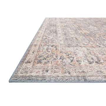 Loloi II Skye Collection SKY-01 Grey/Apricot 7'-6" x 9'-6" Area Rug