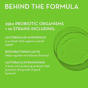 HUM Gut Instinct (30-Day Supply) - Daily Probiotics for Digestive Health for Women and Men - Lactobacillus + Bifidobacterium Strains for Bloating, Immune Support + Healthy Gut Diversity