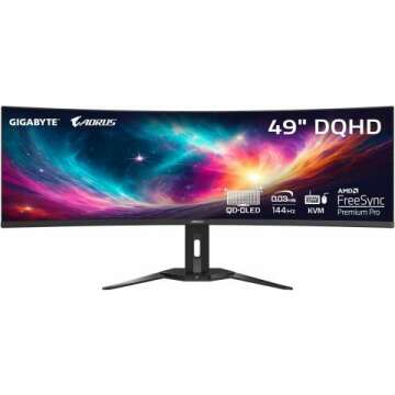 GIGABYTE AORUS CO49DQ 49" QD OLED Gaming Monitor - Immersive UltraWide Visuals