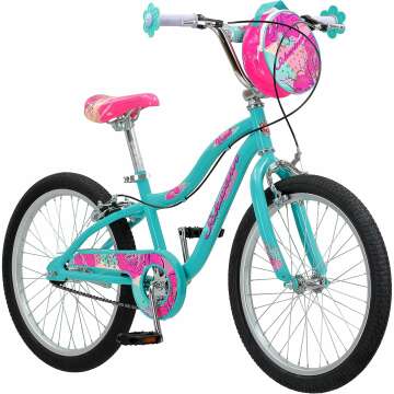 Schwinn Hazel Kids Bike, For Girls and Boys Ages 7 and Up, 20-Inch Wheels, Single Speed, Thinner Grips, Suggested Rider 4'0" to 5'0" Tall