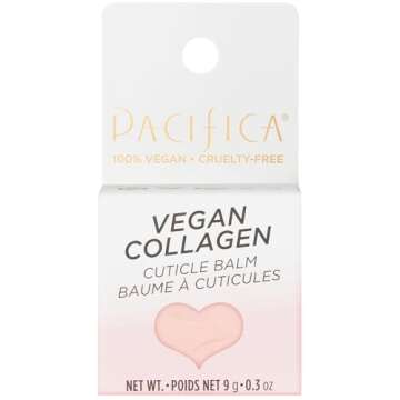 Pacifica Beauty Vegan Collagen Cuticle Balm, Bath and Body, Nail Care, Nail Repair for Dry Damaged Nails, Cuticle Cream, Cuticle Care, Nail Treatment, Skin Care, Body Care, 0.3 fl oz (1 Count)