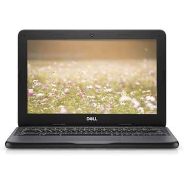 Dell 11.5'' HD IPS Chromebook with Touchscreen, Intel Processor Up to 2.46GHz, 4GB Ram, 32GB Storage, Ultra-Fast WiFi, Chrome OS, Dale Black(Renewed)