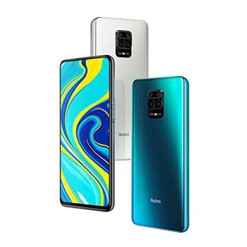 Xiaomi Redmi Note 9S (128GB, 6GB) 6.67", 4K , Dual SIM GSM Unlocked 4G LTE (T-Mobile, AT&T, Metro, Cricket) International Model (Glacier White, 128GB + 128GB SD + Case Bundle)