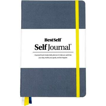 Self Journal by BestSelf — Undated 13-Week Planning, Productivity and Positivity System for Max Achievement and Goal Success — Track Gratitude, Habits and Goals Daily and Weekly (Blue)