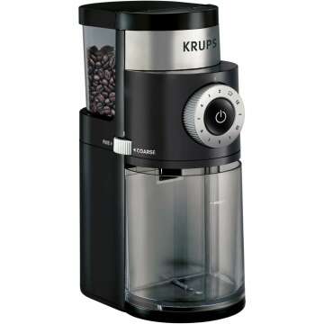 KRUPS 8oz Coffee Grinder - 12 Grind Settings for All Brewing