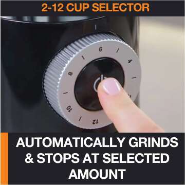 KRUPS 8oz Coffee Grinder with 12 Grind Settings