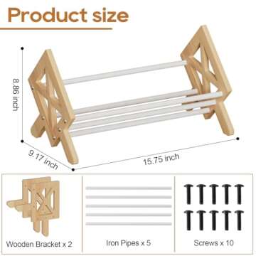 ART-GIFTREE Desktop Bookshelf Organizer in White