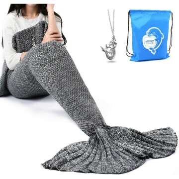 Mermaid Tail Blanket, Soft All Seasons