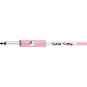 Fender Hello Kitty Instrument Cable, 10ft Guitar Cable, Pink