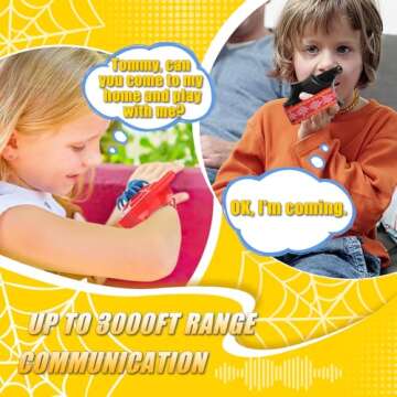 Walkie Talkies for Kids Boys Toys for Ages 3-12 Outdoor Girls Toy 3 4 5 6 7 8-10 Year Old Boy Birthday Gifts Long Range 2 Way Radio Hiking Camping Games Halloween Christmas Stocking Stuffers