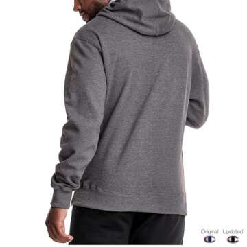 Champion Men's Hoodie - Powerblend Fleece Sweatshirt for Comfort