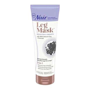 Nair Leg Mask Clay Brighten & Smooth 8 Ounce Tube (2 Pack)