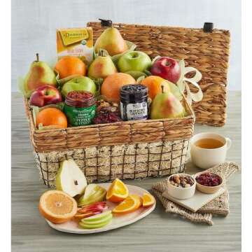 Deluxe Organic Fruit Gift Basket